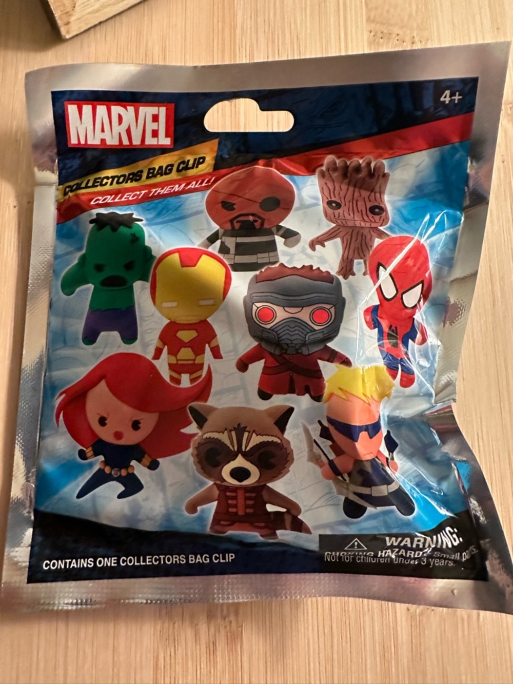 Marvel collectors blind bag-bag clip